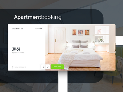 Apartment booking modal UI booking design modal ui web