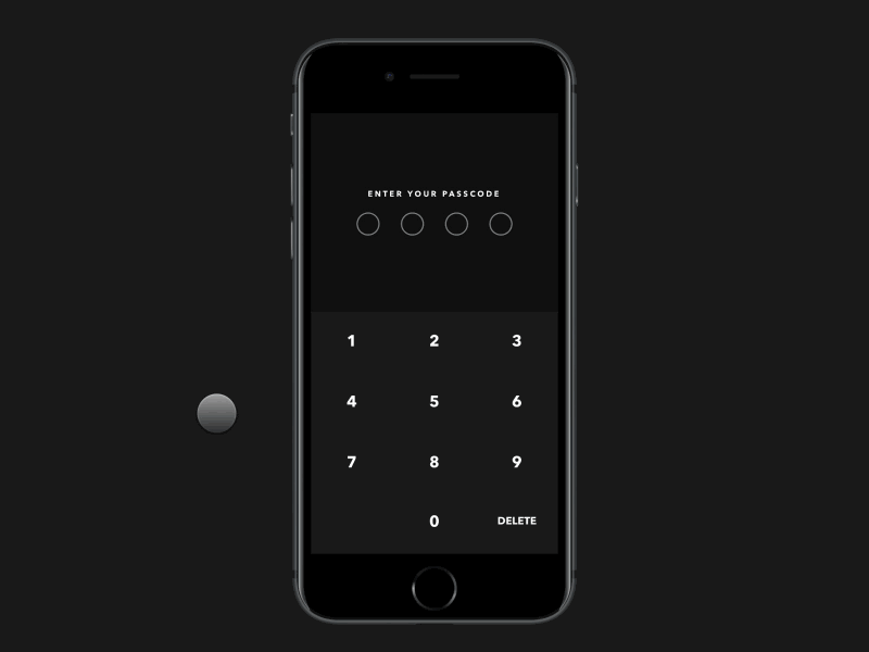 Enter your passcode animation framer prototype