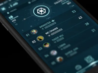 walkr UI app scifi walkr