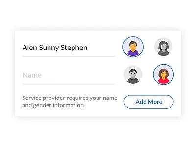 Gender Selection with Avatar android app gender gender selection mobile mobile ui ui ux