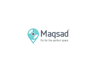 Maqsad-go for the perfect space branding creative dribble inspiration logo logodesign lshazly maqsad