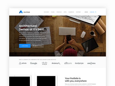 Architect UI branding design logo ui ux web