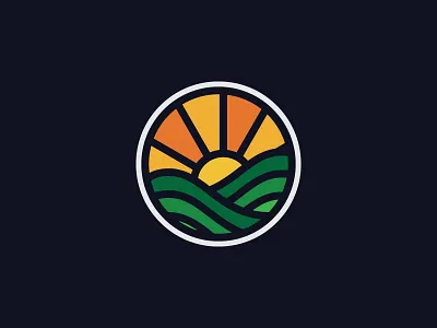 Sunny logo patch sun