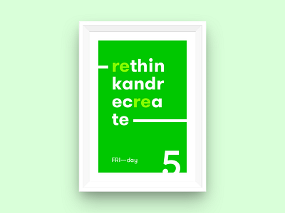 FRI—day poster daysoftheweek friday poster typography