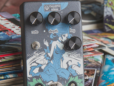 Julia Callisto Series comic book guitar effects guitar pedal illustration julia limited edition super hero walrus audio