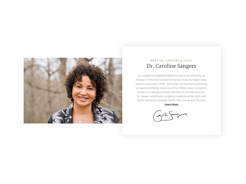 Bio Card by Rebecca Murphy on Dribbble