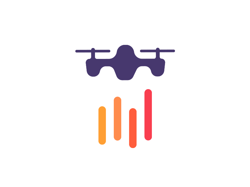 Loader For StatsDrone V2 chart design drone gif lines loader purple quadcopter smart logo stats