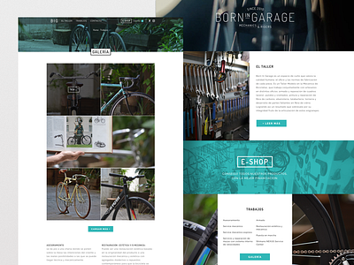 Born In Garage Website brand branding design landing page logo ui web website