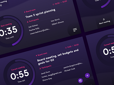 Visual iterations booking calendar meeting room touch ui ux visual