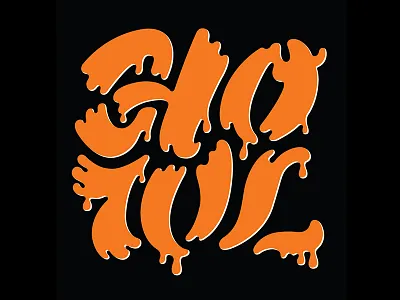 Howl halloween lettering