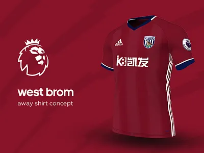West Brom Away Shirt by adidas adidas football jersey kit premier league soccer west brom
