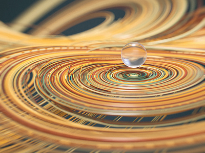Dropforce. 3d abstract c4d cinema 4d drop render swirl water