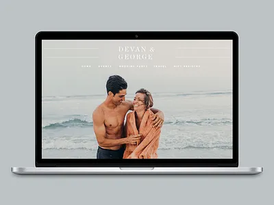 Delilah Pistol Wedding Website Mockup delilah pistol landing page website wedding