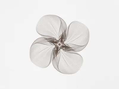 Fleur De Soie - Abstrait 6 drawing fine arts illustration line art vector