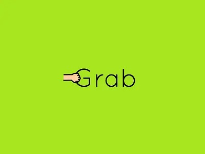Grab Him colourful logo minimal