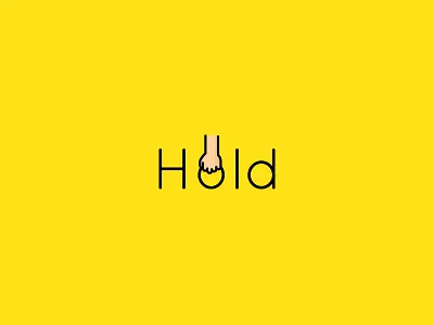 Hold the bag colourful logo minimal