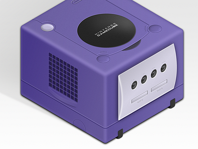 Isometric Gamecube affinity console designer detailed gaming illustration isometric ixdbelfast retro