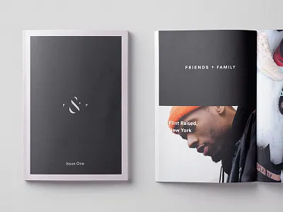 Friends & Family Identity booklet branding hypebeast identity magazine monogram shoe zine