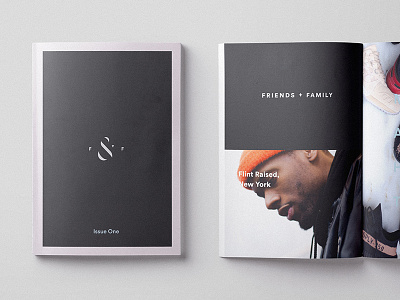 Friends & Family Identity booklet branding hypebeast identity magazine monogram shoe zine