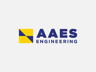 AAES Engineering engineering geometry letters logo perfect shapes simple vector