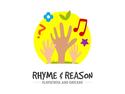 Rhyme & Reason - Branding branding children daycare hands kindergarten logo playschool reason rhyme sun
