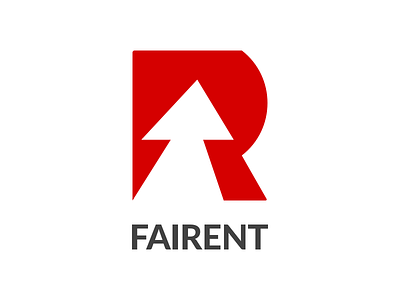 Fairent Branding appliances arrow branding f furniture growth lato logo monogram r renting thunder