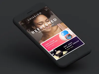Shiseido Mobile Website apple mobile responsive sketch ui ux website