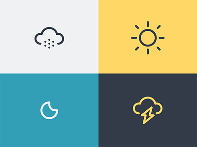 Weather cloud forecast icon iconography lightning logo moon season snow sun symbol weather