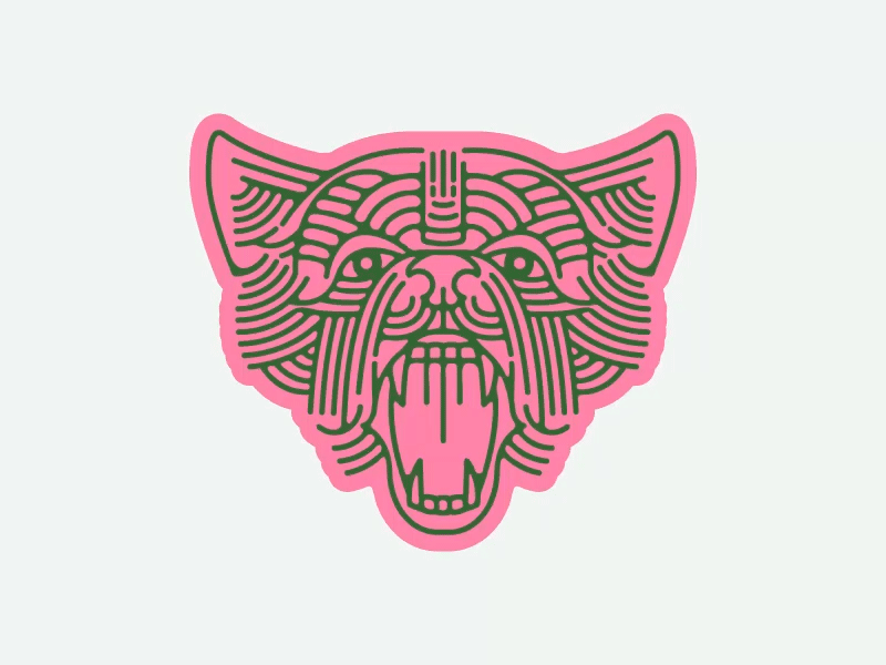 Hell cat animal cat design fire gif illustration motion design