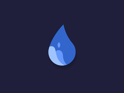 Waterdrop logo concept blue color concept icon logo water waterdrop