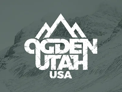 Ogden Utah Distressed distressed logo mark mountains ogden texture type utah word