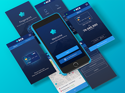 BCA Bank Mobile App Redesign Concept app bank bca branding concept indonesia logo mobile redesign ui user interface ux