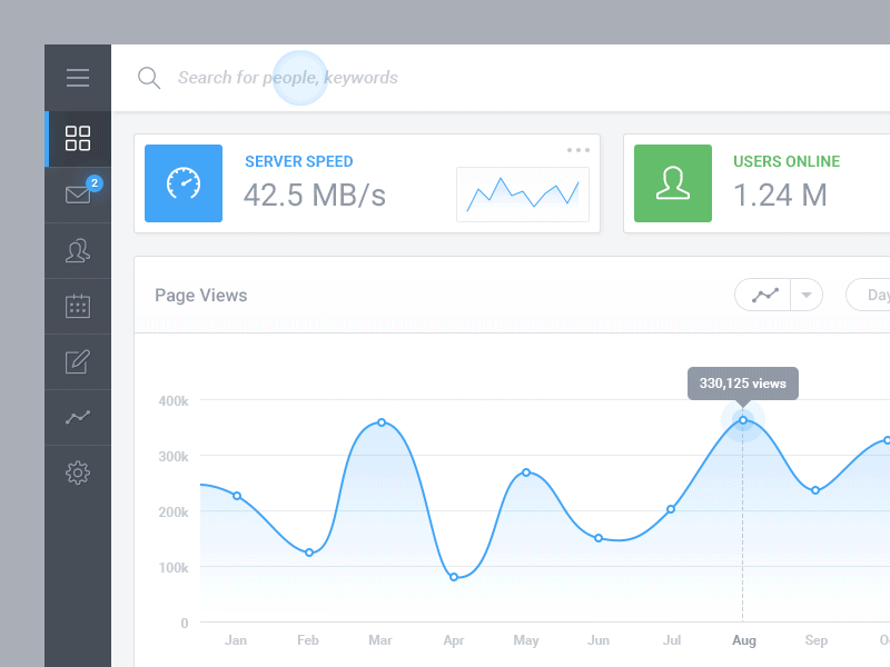 Side Menu Prototype animation dashboard design gif interaction menu prototype ui ux web