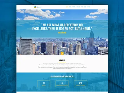 New Website city clean design flat home site ui uix web website