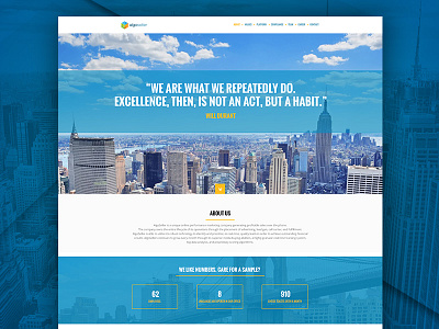 New Website city clean design flat home site ui uix web website