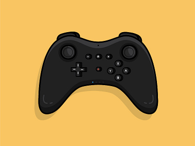 Line Art Exercise #1 - Wii U Game Control controller line art mono vector video game wii