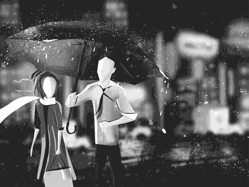 Poetic Rumbles jhalla jhalla arts love night storm streets umbrella
