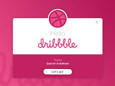 Hello Dribbble! debut dribbbler first shot ui ux