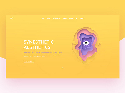 Synesthetic Aesthetics after effects animation bright c4d colors graphic design illustration interaction portfolio ui ux web design