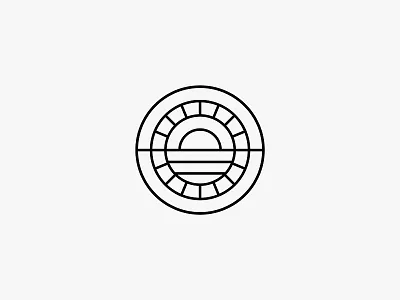 WIP emblem graphic icon logo mark minimalistic monoline stamp travel