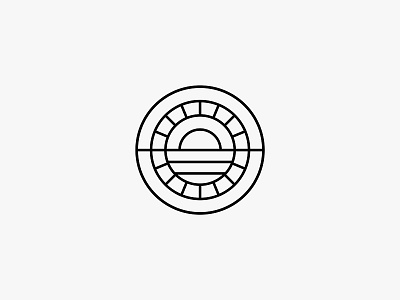 WIP emblem graphic icon logo mark minimalistic monoline stamp travel