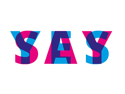 Say Yes colors minimal primary say study typography yes