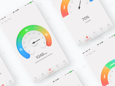 #Design Marathon 26#Thermometer app ui