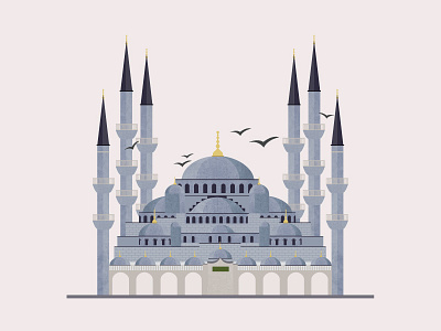 Blue Mosque blue mosque illustration istanbul landmark mosque turkey