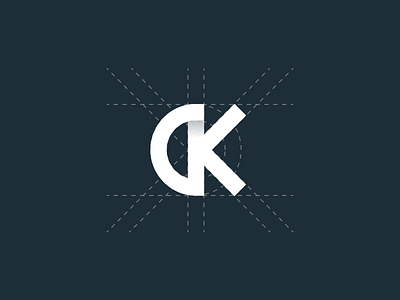 CK ck construction logo typography