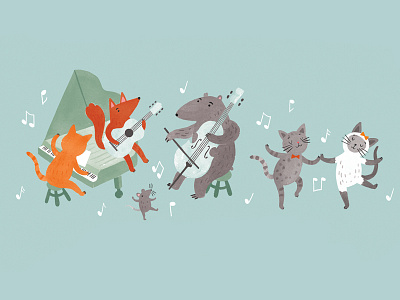 I Believe in Little Things celebration digital illustration kids album music watercolour