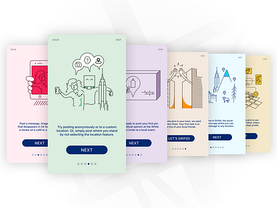 How to Grifidi app grifidi how illustration ios media social steps to tutorial ui