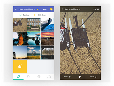 Store Your Archive app clean gallery image interface ios mobile application settings ui upload ux