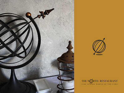 The North Restaurant arrow barrie branding break down logo logo design media minimal restaurant