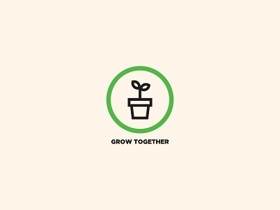 Grow Together Icon branding church grow icon logo plant together